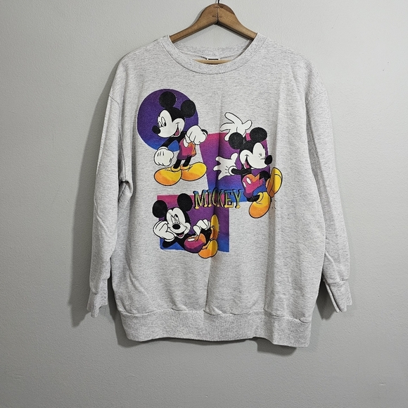 Disney Tops - Vintage Disney Mickey Mouse Print Sweatshirt